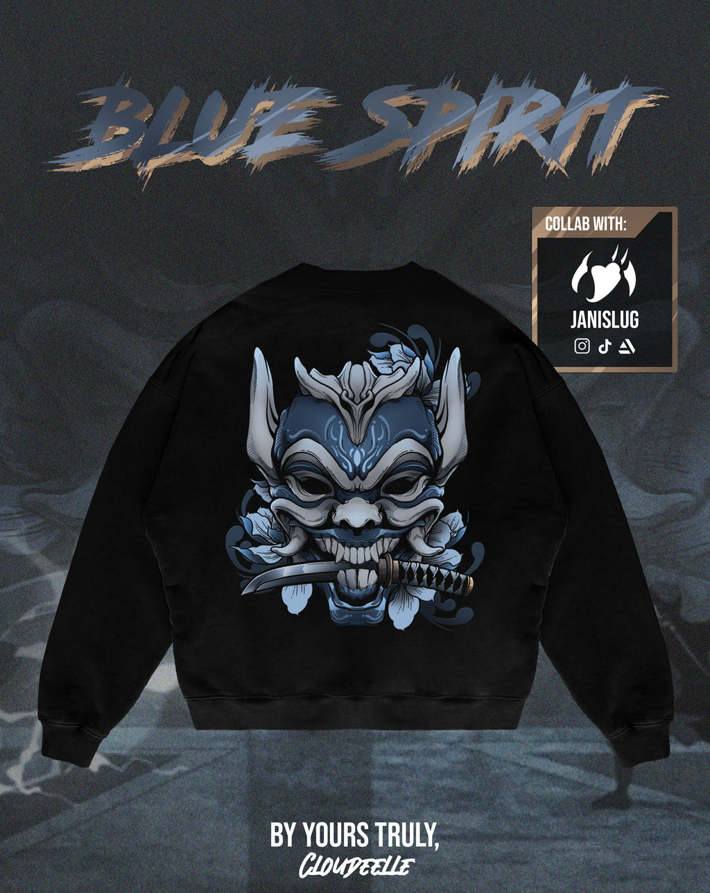 "Blue Spirit" - Oversized Crewneck