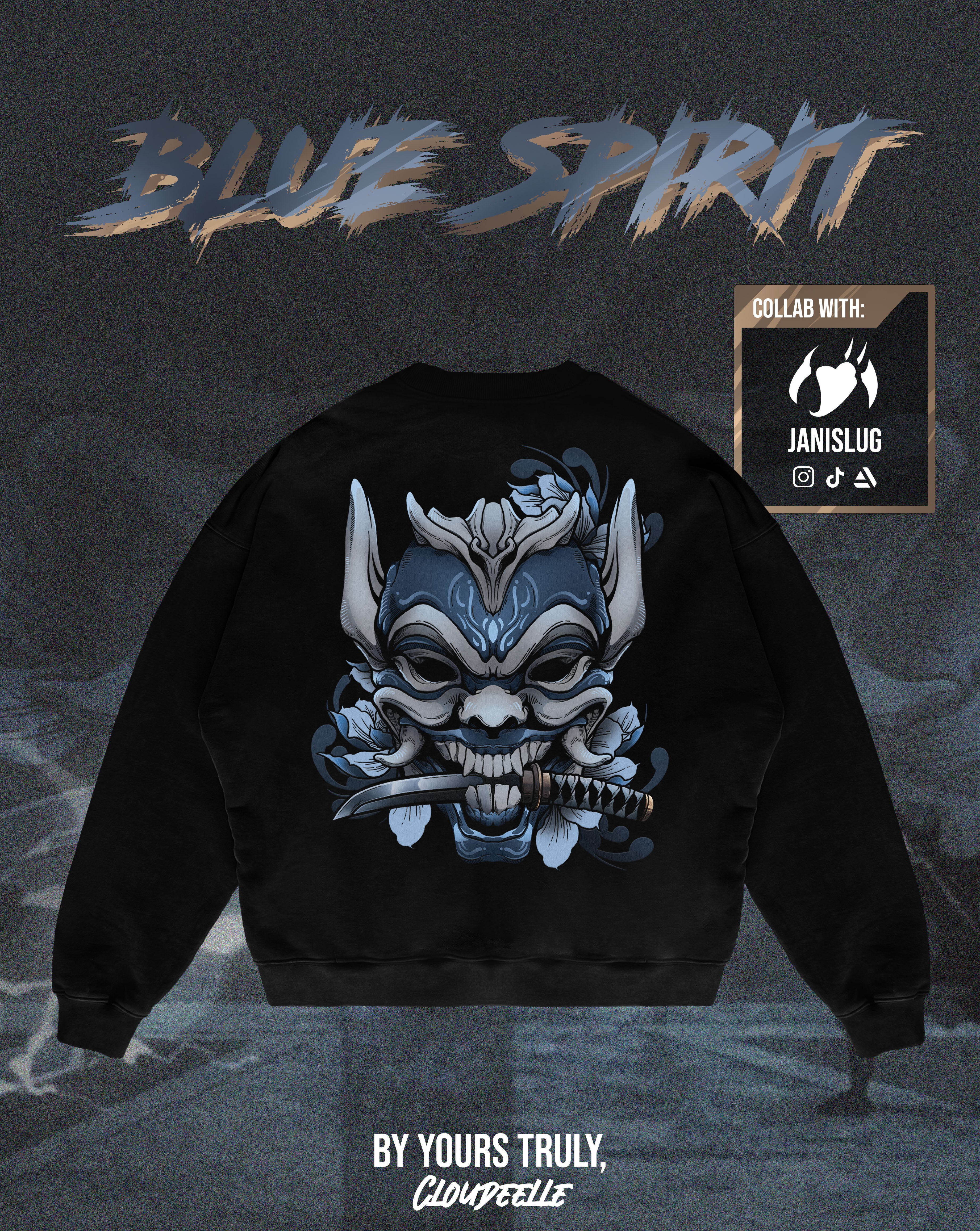 "Blue Spirit" - Oversized Crewneck