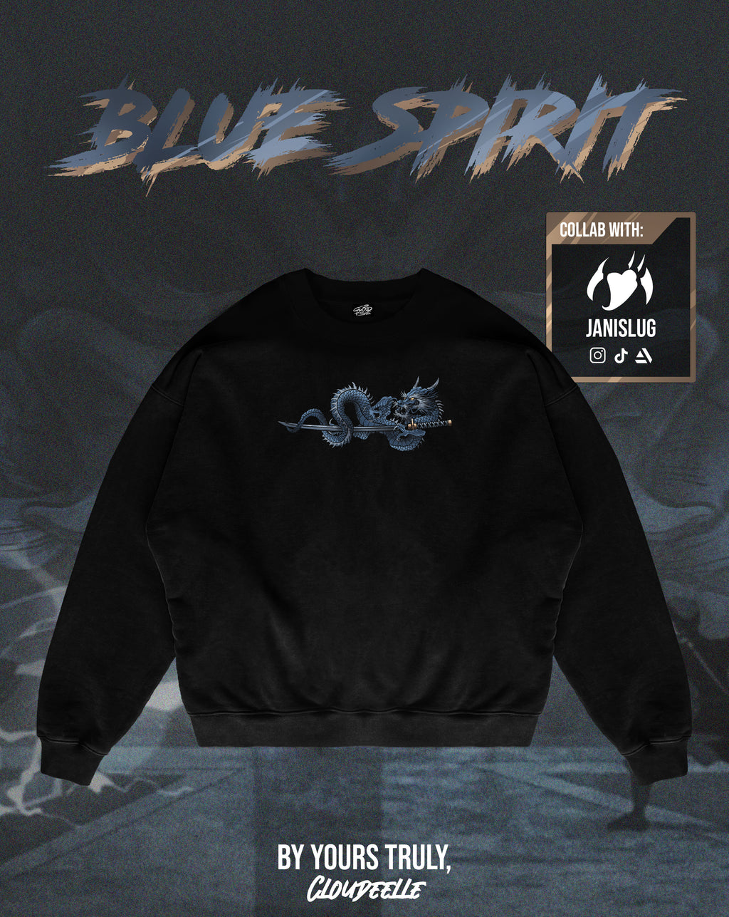 "Blue Spirit" - Oversized Crewneck