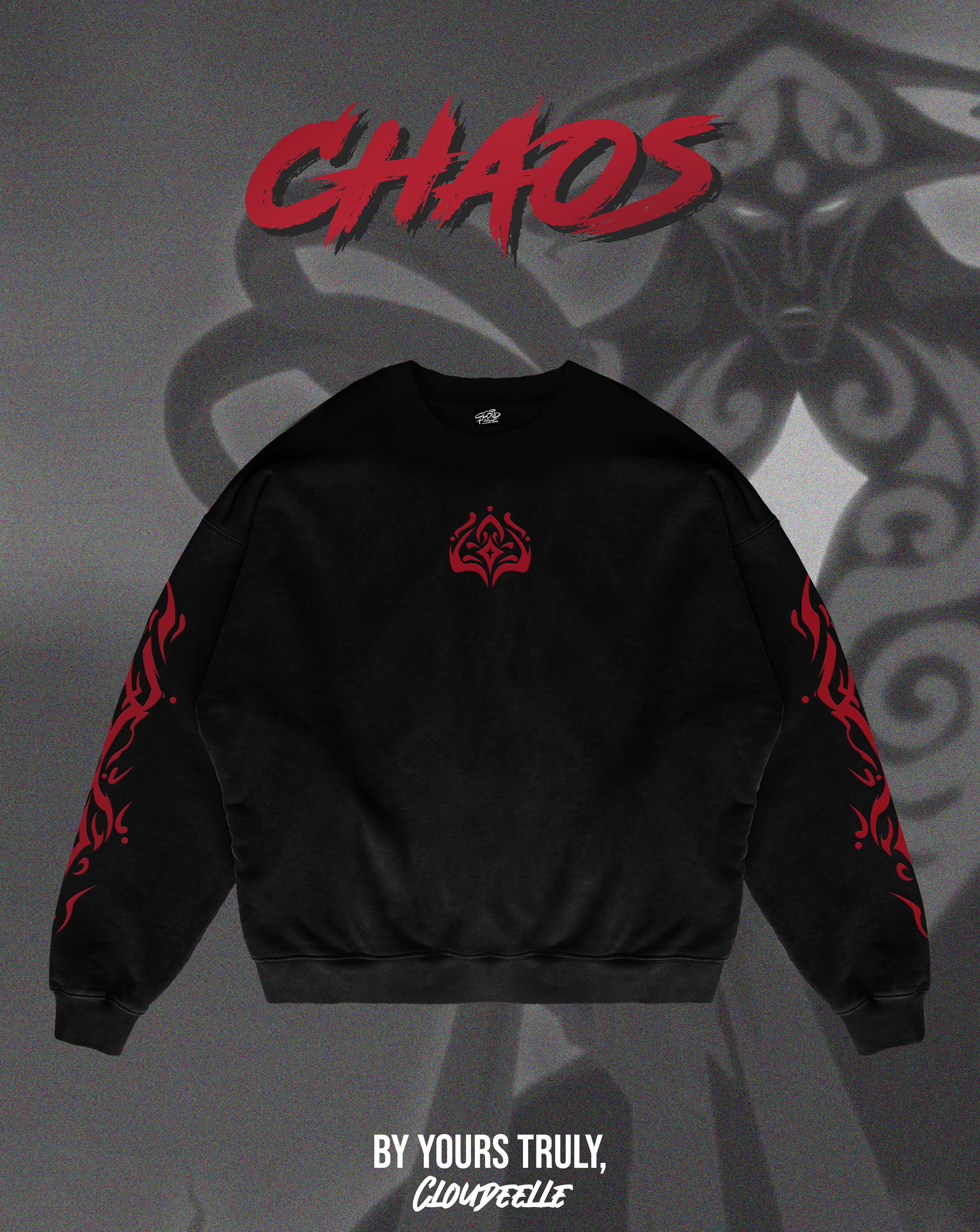 "Chaos" - Oversized Crewneck