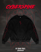 "Cyberspine" - Oversized Crewneck (Red Version)