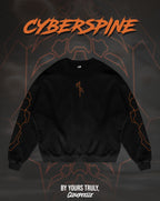 "Cyberspine" - Oversized Crewneck (Orange Version)