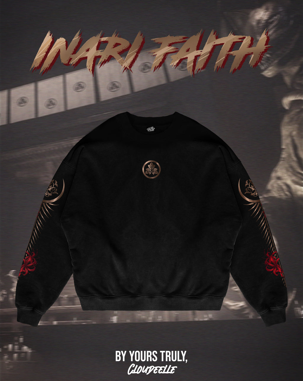 "Inari Faith" - Oversized Crewneck