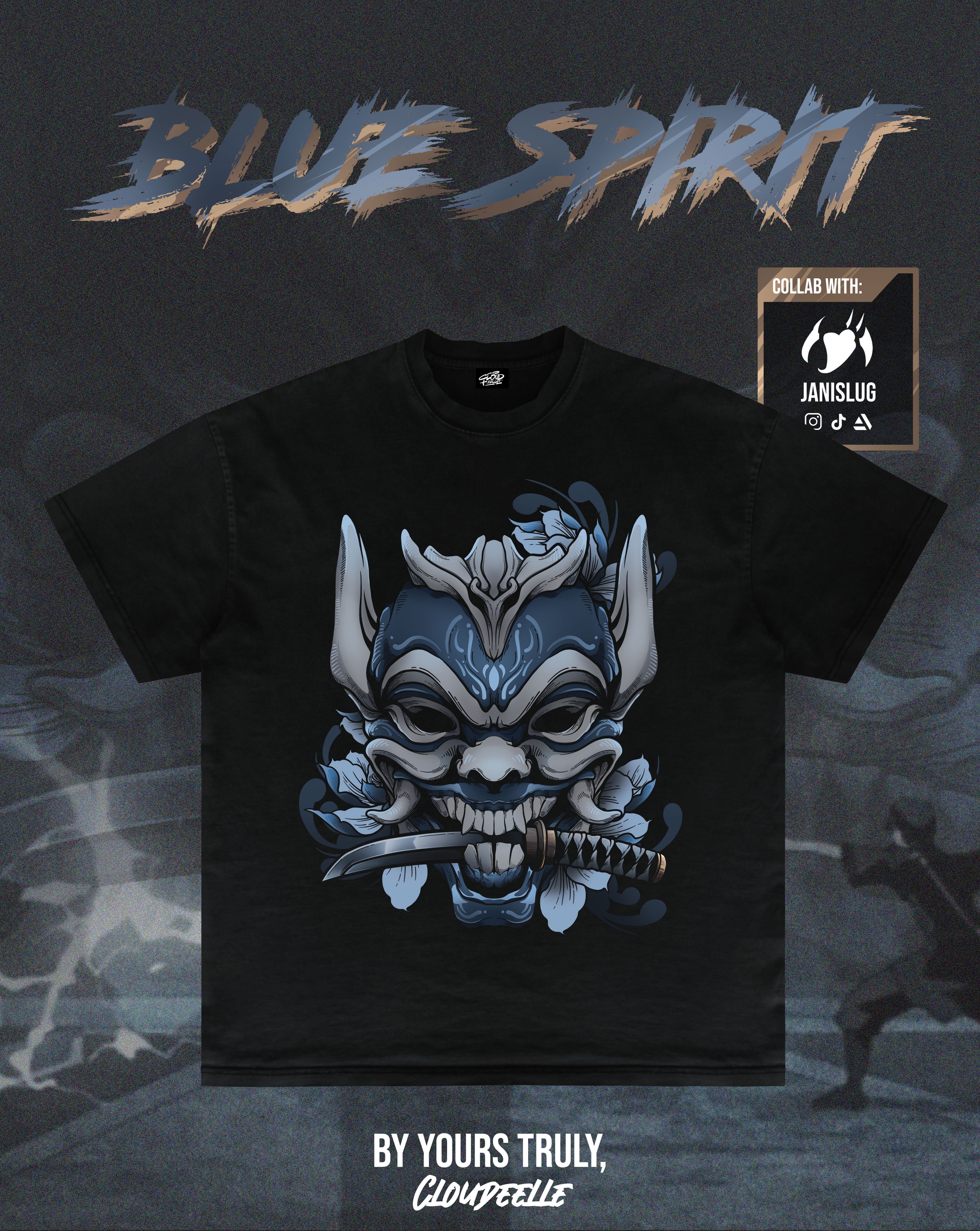 "Blue Spirit" - Oversized Tee