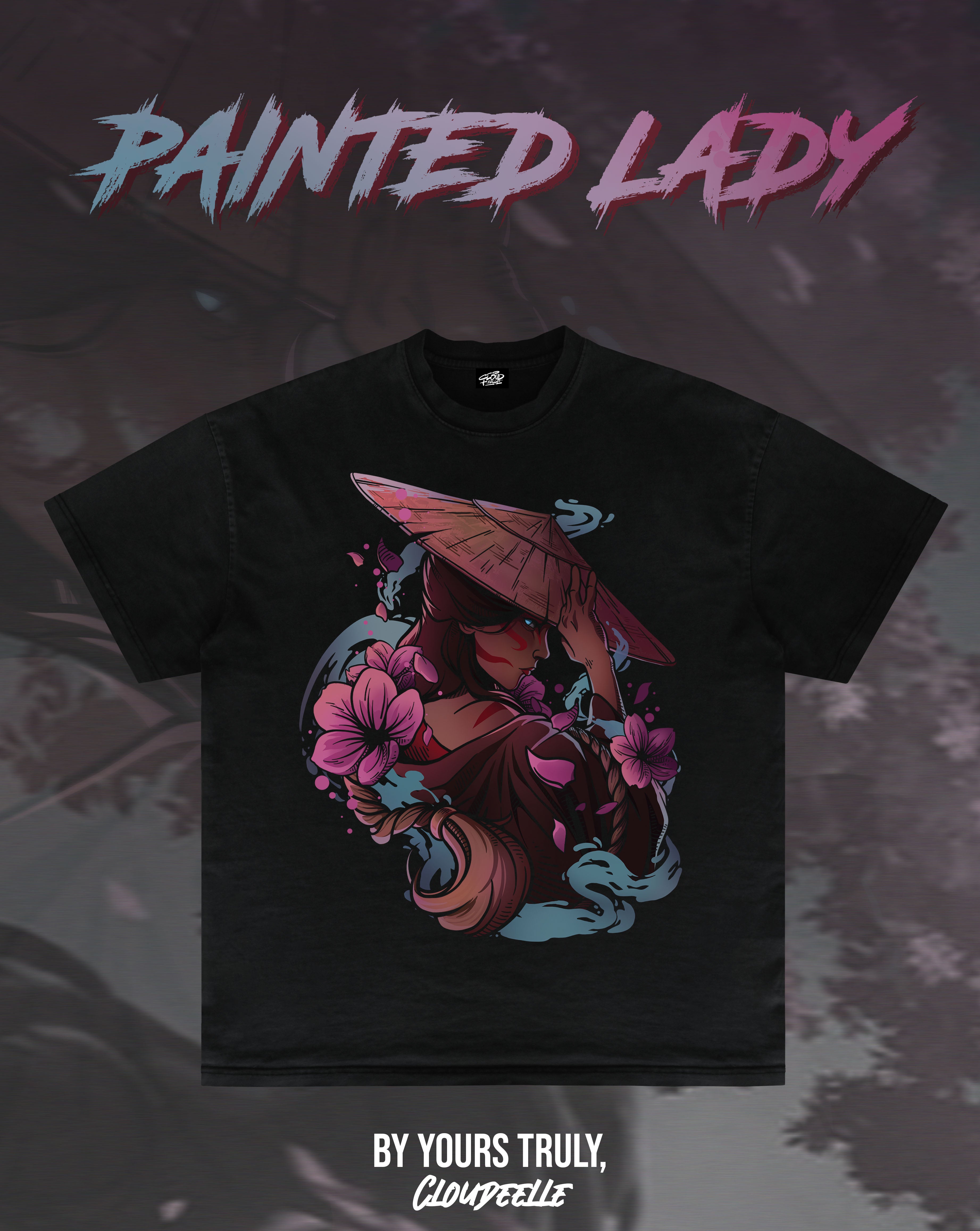"Painted Lady" - Oversized Tee