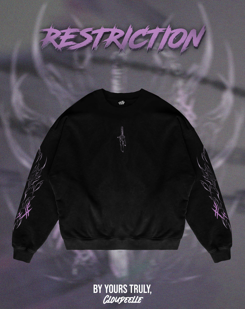 "Restriction" - Oversized Crewneck