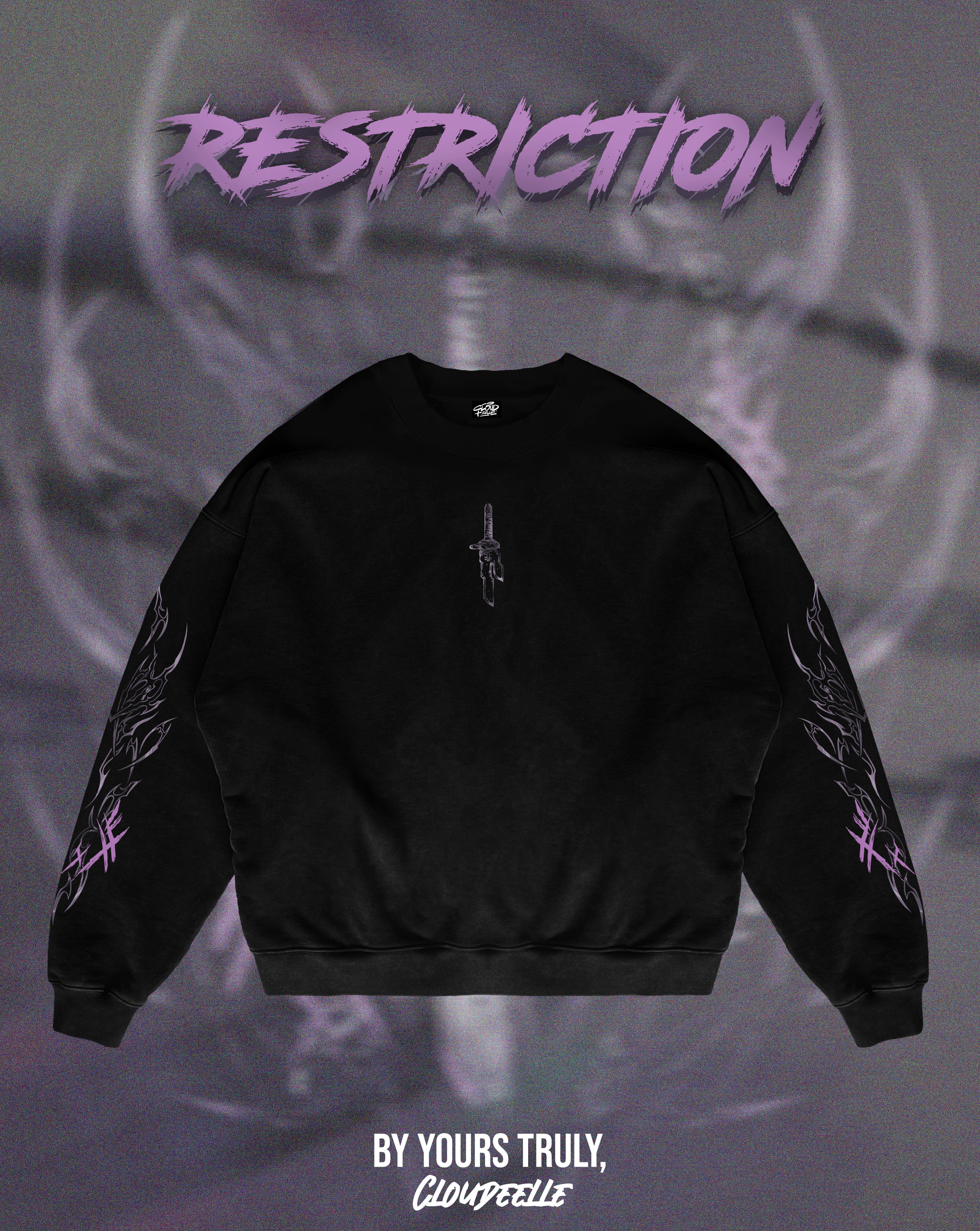 "Restriction" - Oversized Crewneck