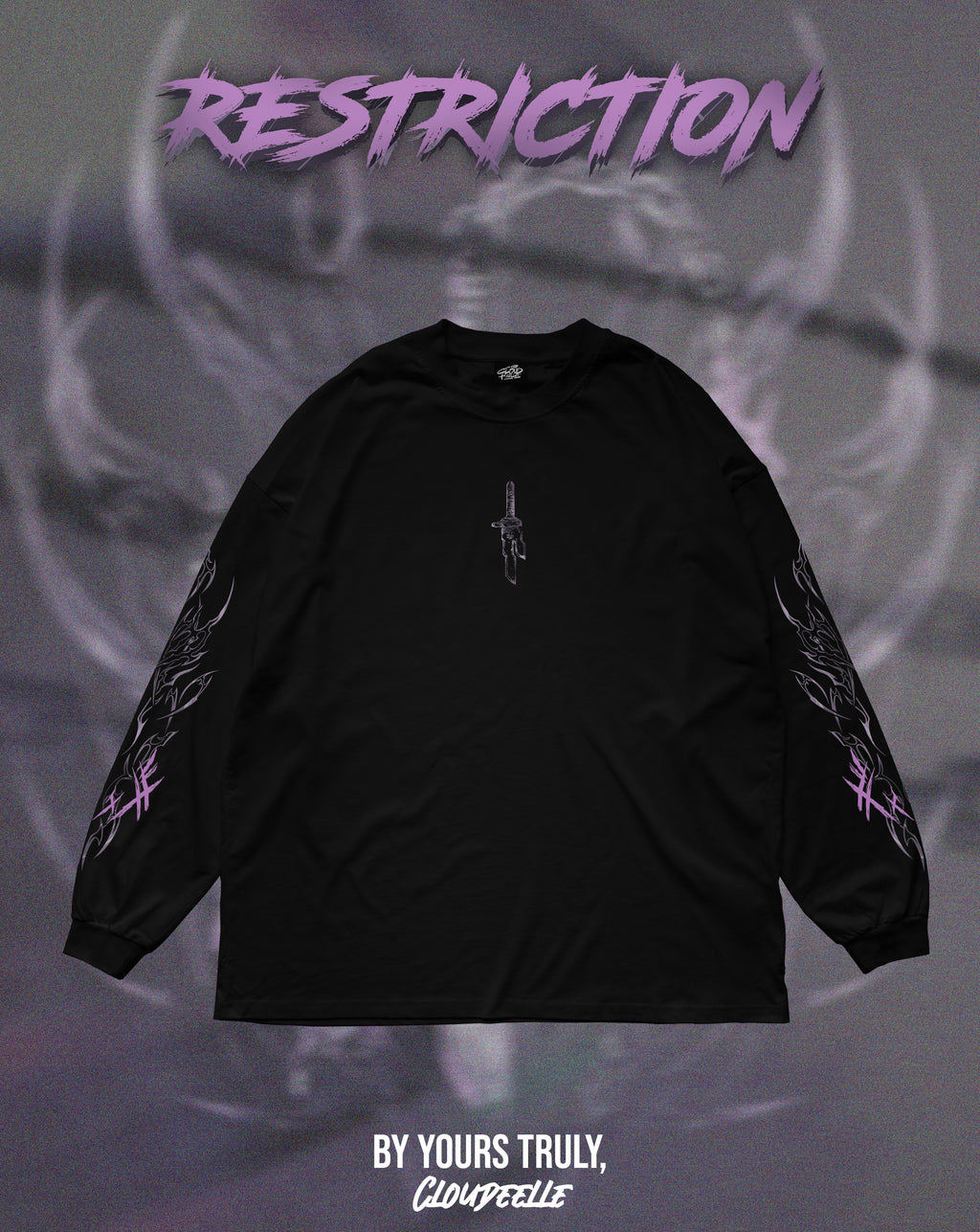 "Restriction" - Oversized Longsleeve Tee