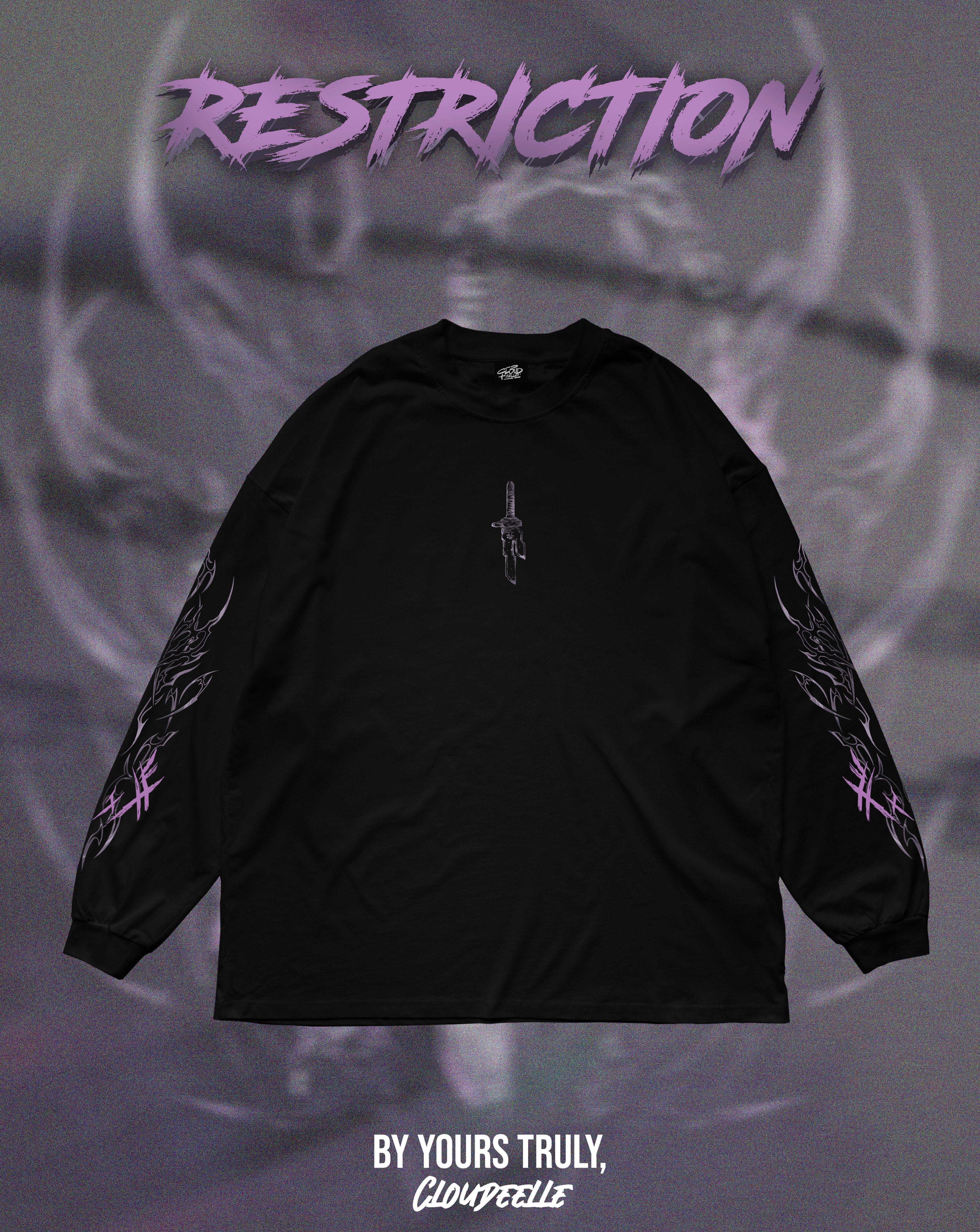 "Restriction" - Oversized Longsleeve Tee
