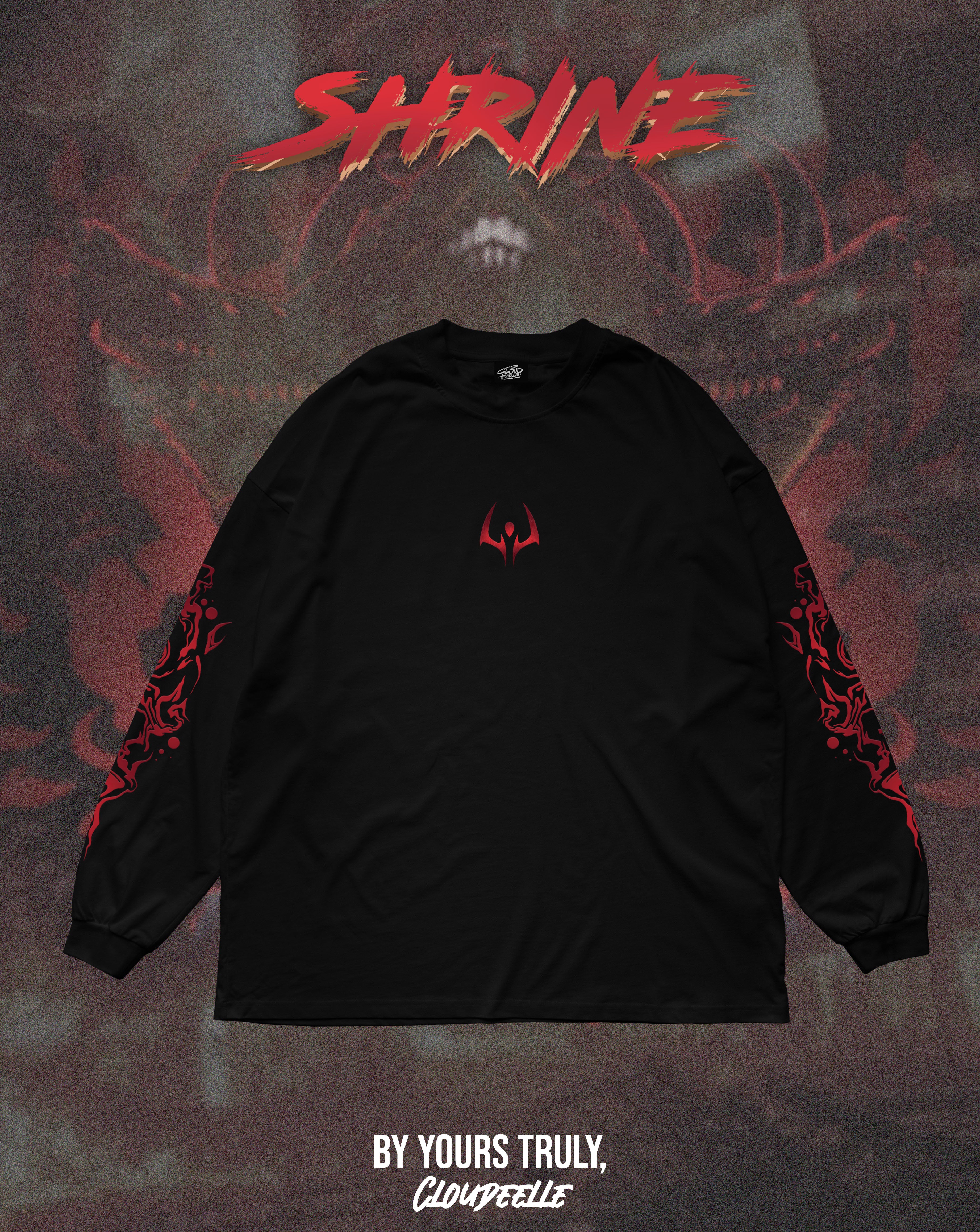 "Shrine" - Oversized Longsleeve Tee
