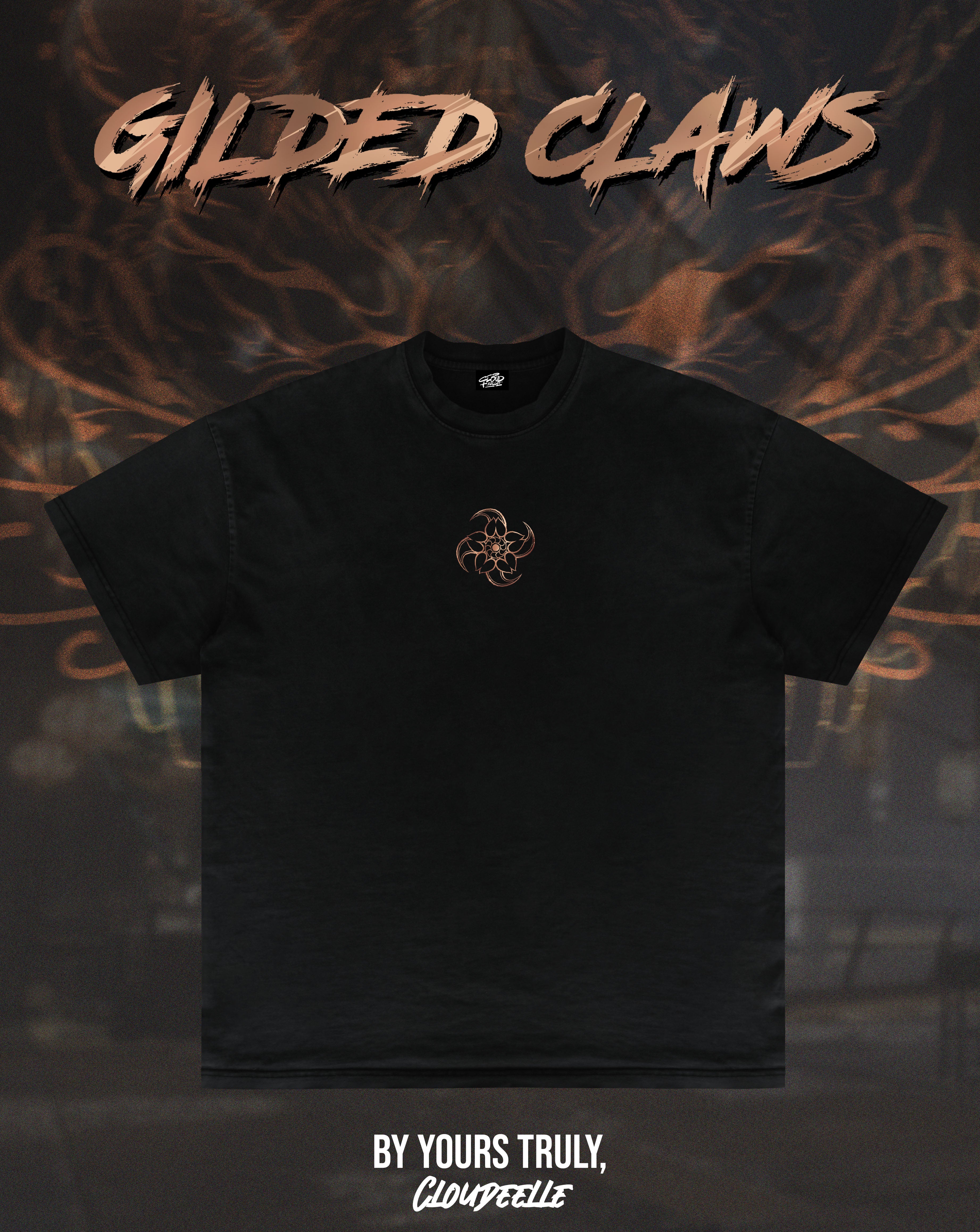 "Gilded Claws" - Oversized Tee (Black Version)