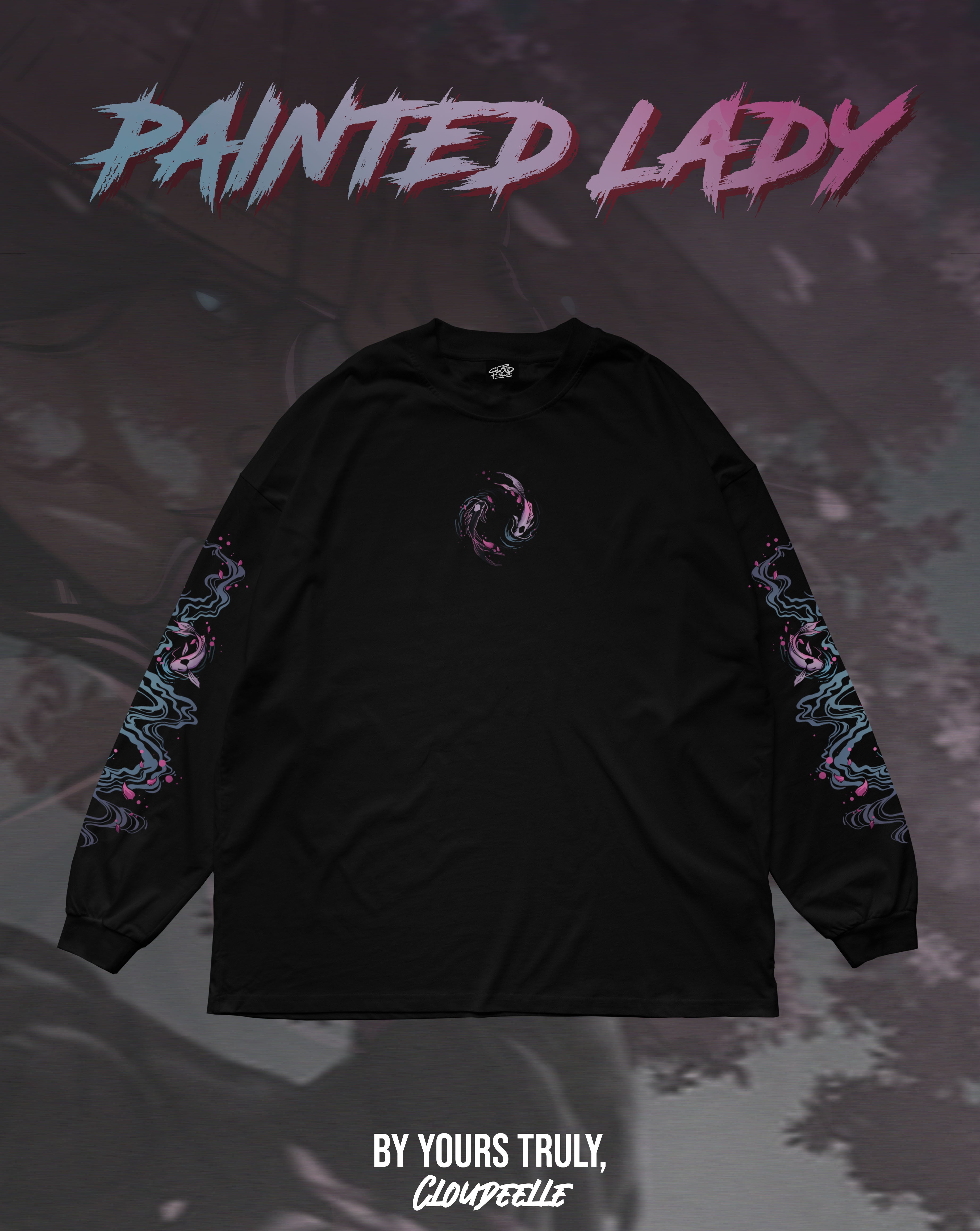 "Painted Lady" - Oversized Longsleeve Tee