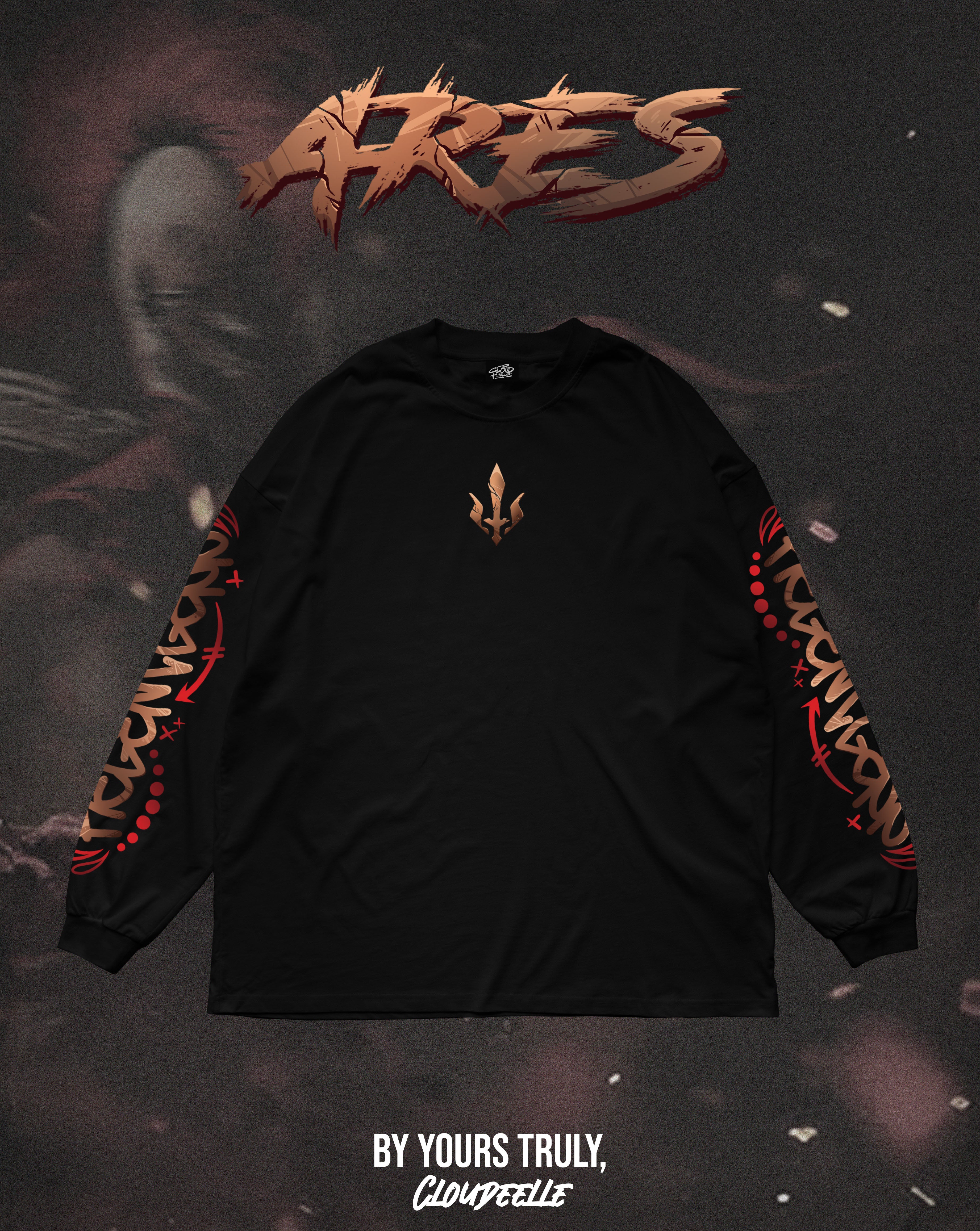 "Ares" - Oversized Longsleeve Tee