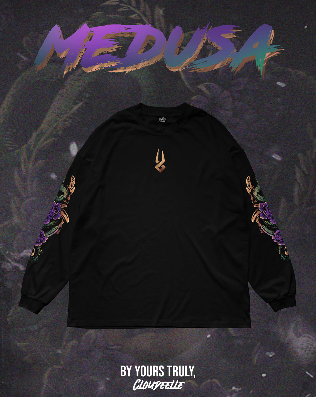 "Medusa" - Oversized Longsleeve Tee