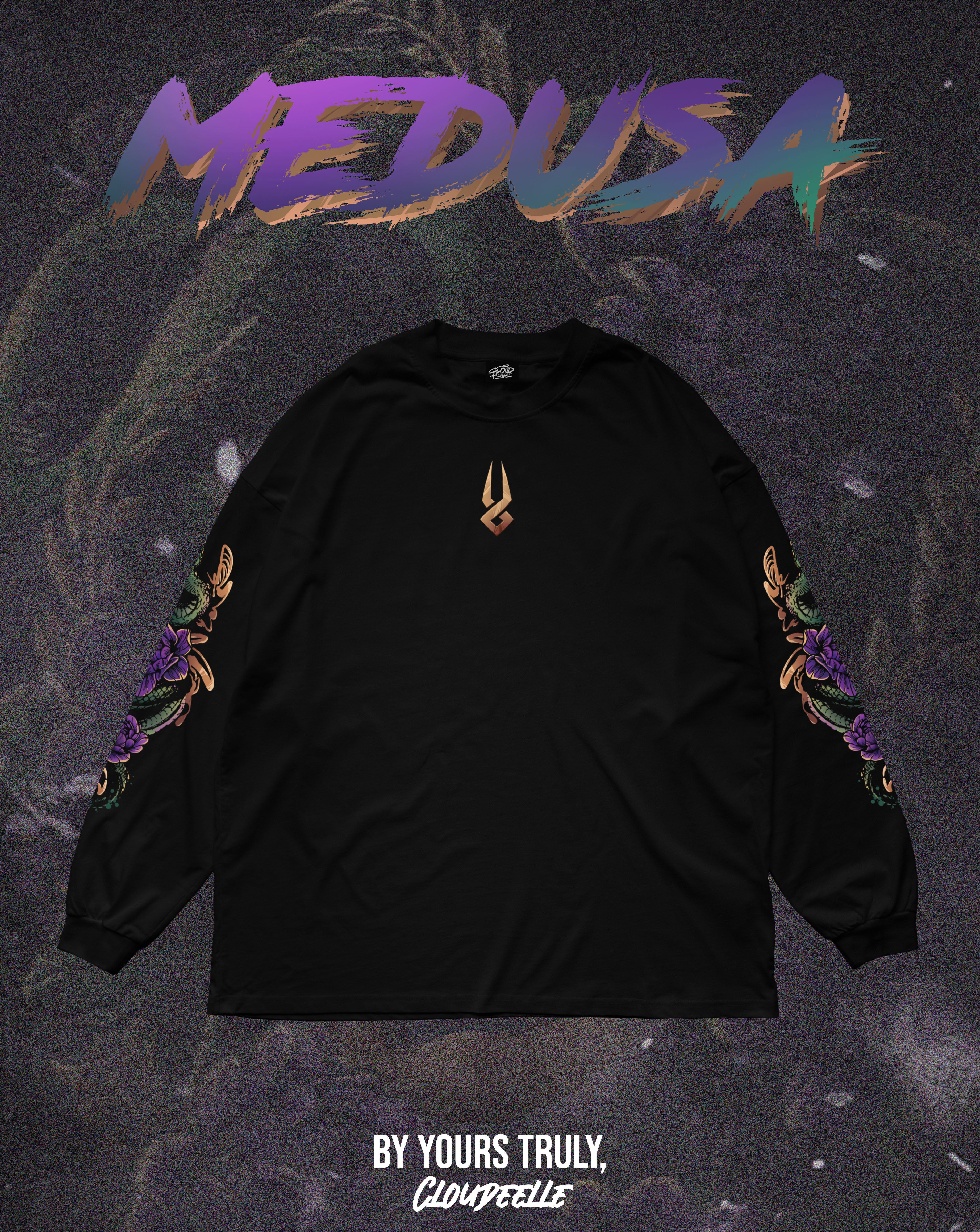 "Medusa" - Oversized Longsleeve Tee