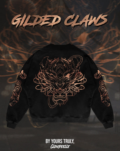 "Gilded Claws" - Oversized Crewneck