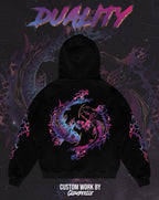 "Duality" - Oversized ZIP-UP Hoodie