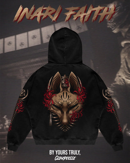 "Inari Faith" - Oversized ZIP-UP Hoodie