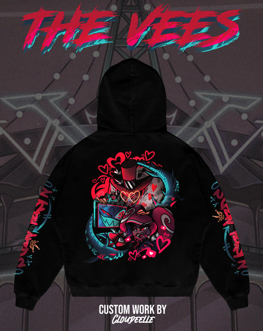 "The Vees" - Oversized ZIP-UP Hoodie