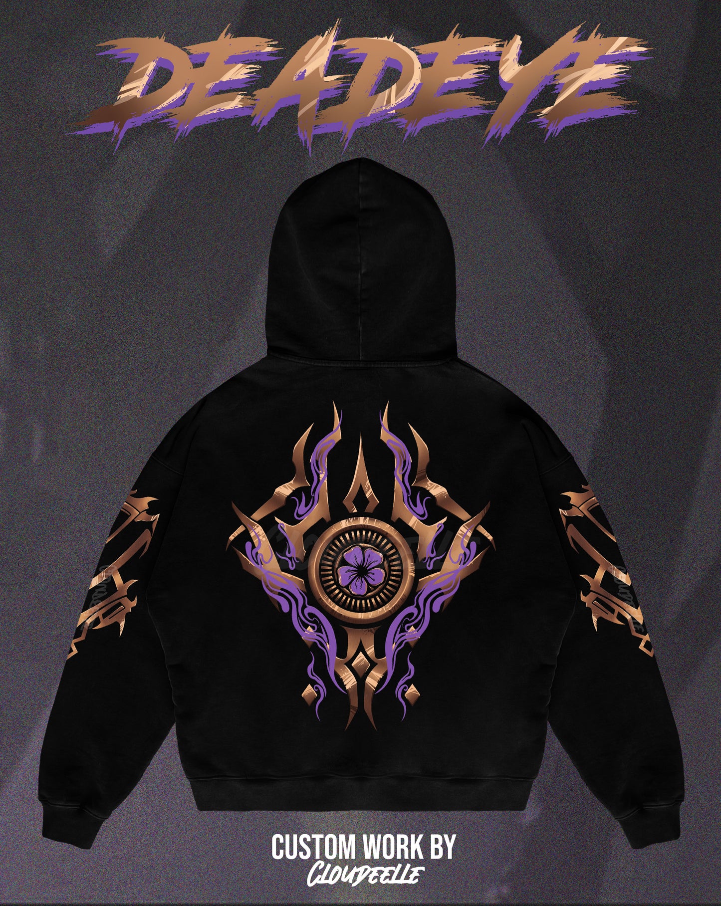 "Deadeye" - Oversized ZIP-UP Hoodie