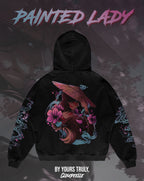 "Painted Lady" - Oversized ZIP-UP Hoodie