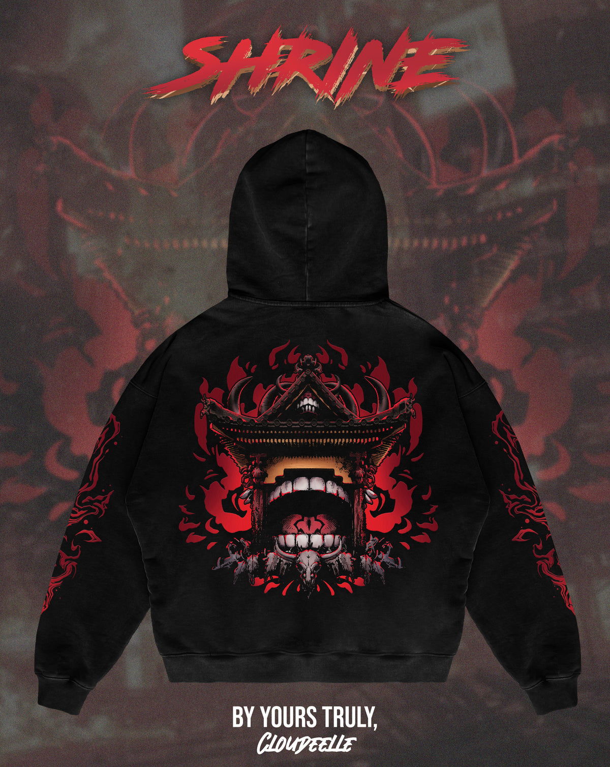 "Shrine" - Oversized Hoodie (Ready To Ship)