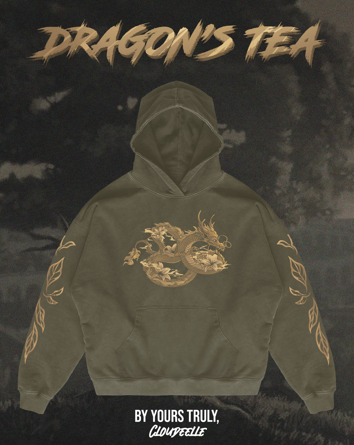 "Dragon's Tea" - Oversized Hoodie (Ready To Ship)
