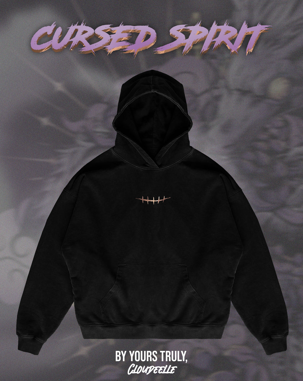 "Cursed Spirit" - Oversized Hoodie