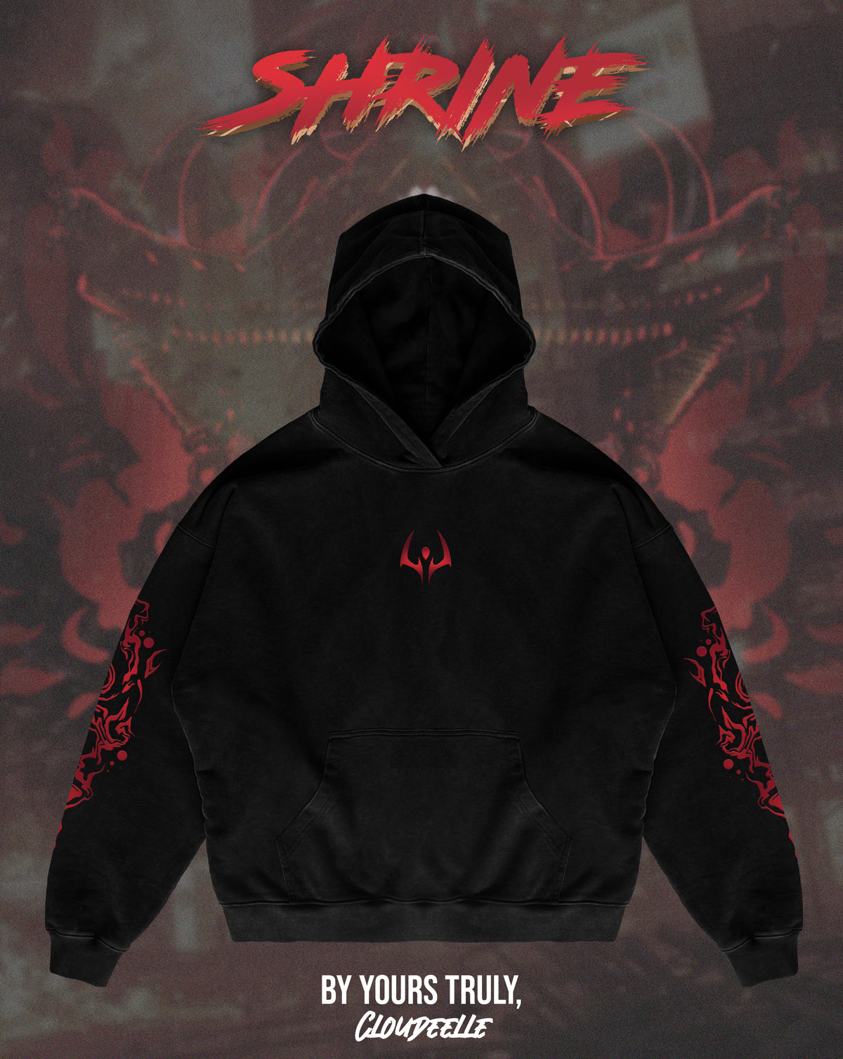 "Shrine" - Oversized Hoodie (Ready To Ship)
