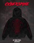 "Cyberspine" - Oversized Hoodie (Red Version)
