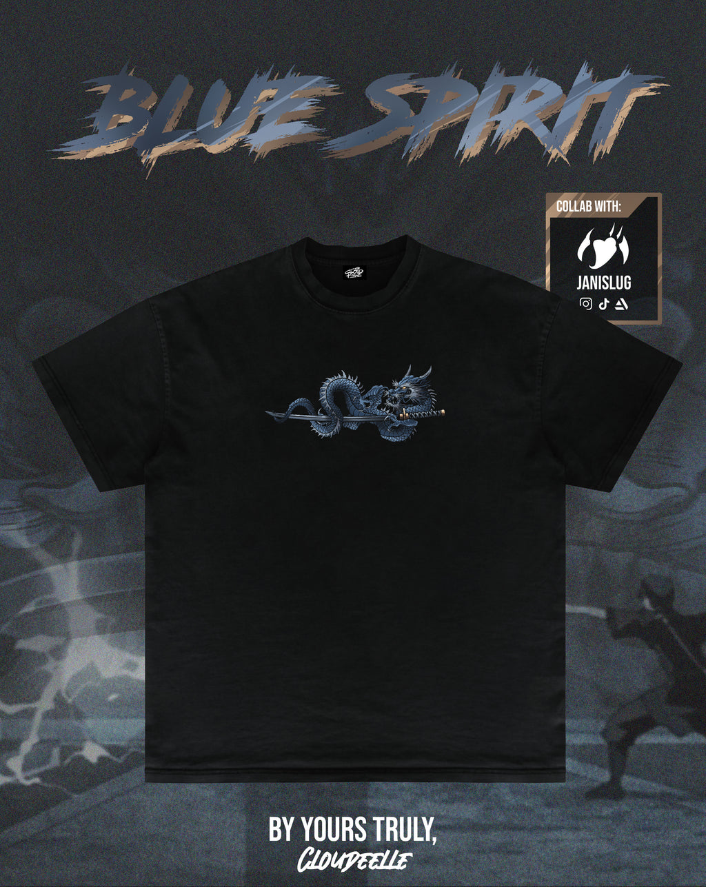 "Blue Spirit" - Oversized Tee
