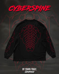 "Cyberspine" - Oversized Longsleeve Tee (Red Version)