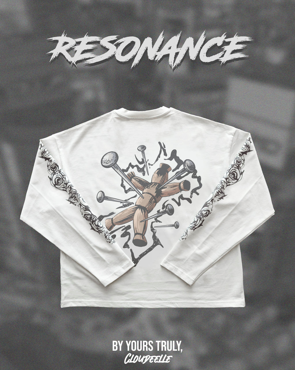 "Resonance" - Oversized Boxy LS Tee