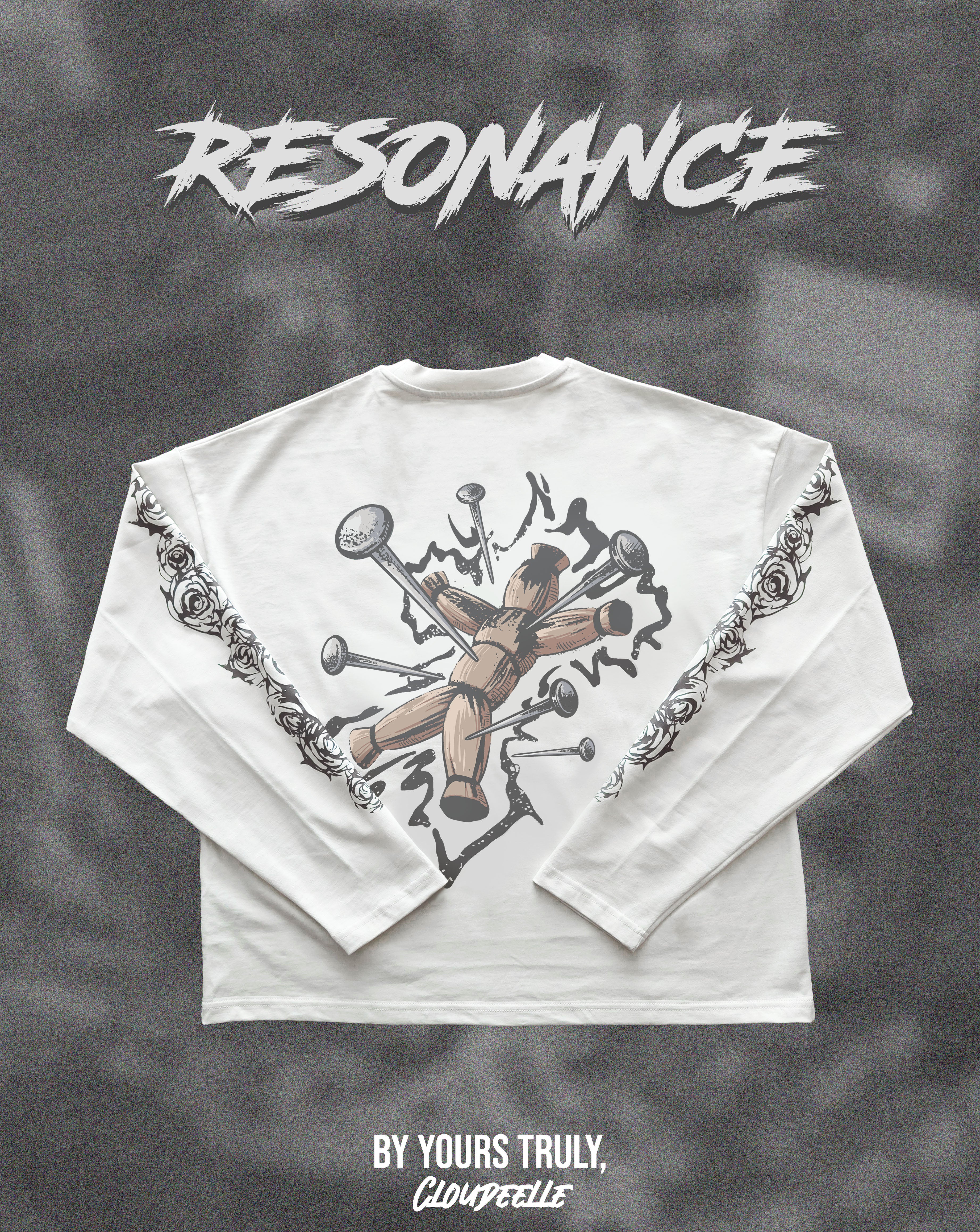 "Resonance" - Oversized Boxy LS Tee