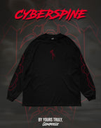 "Cyberspine" - Oversized Longsleeve Tee (Red Version)