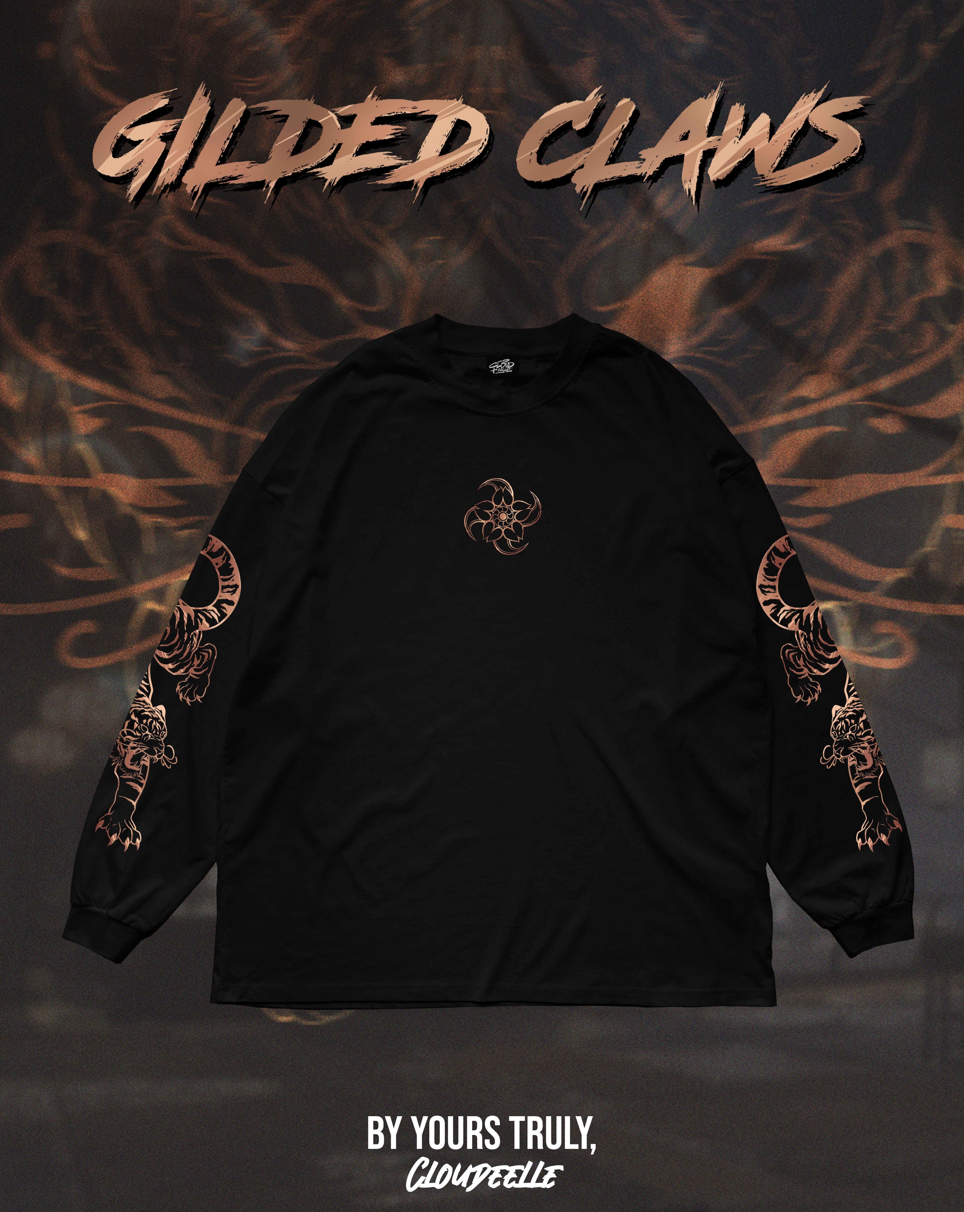 "Gilded Claws" - Oversized Longsleeve Tee