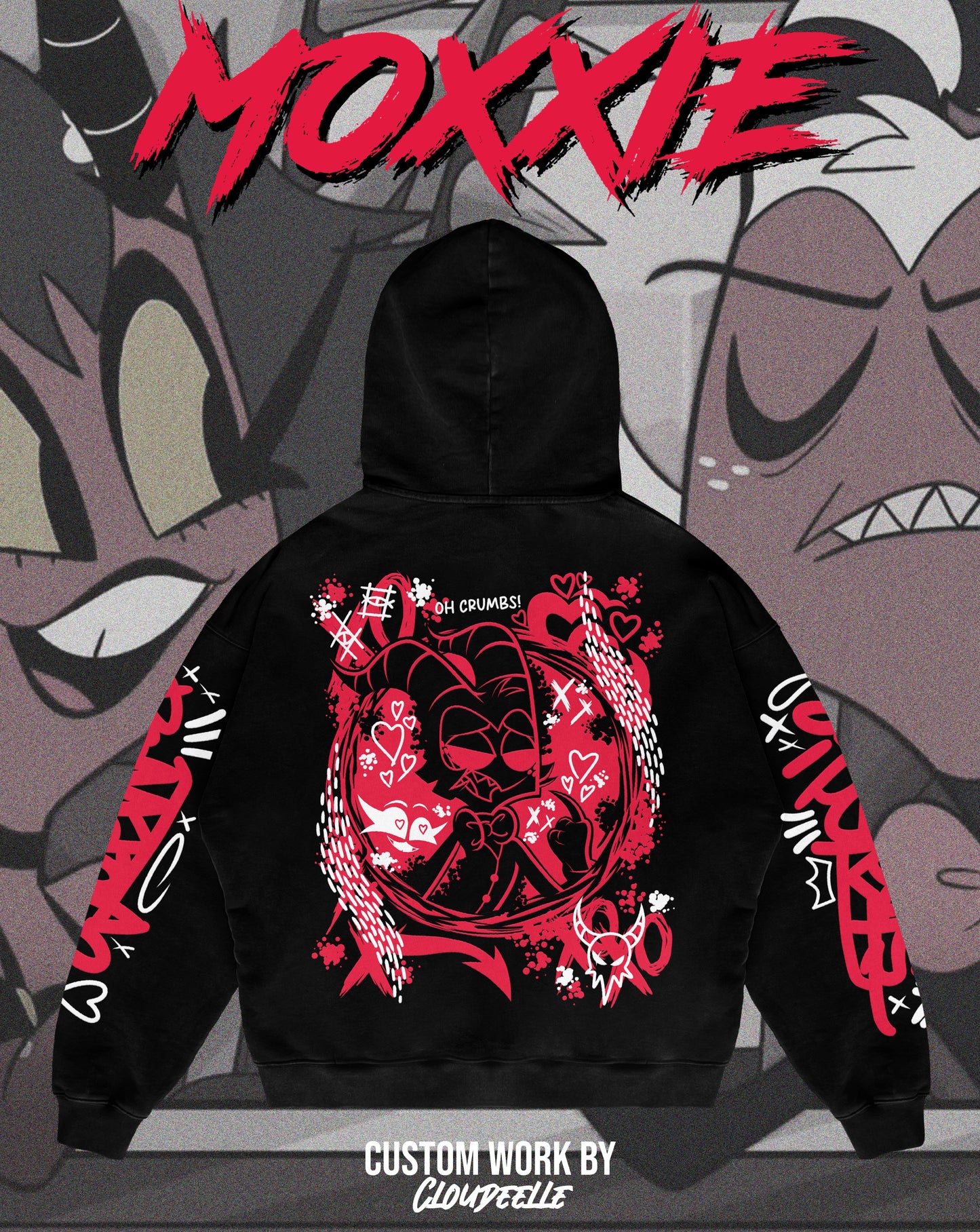 "Moxxie" - Oversized ZIP-UP Hoodie
