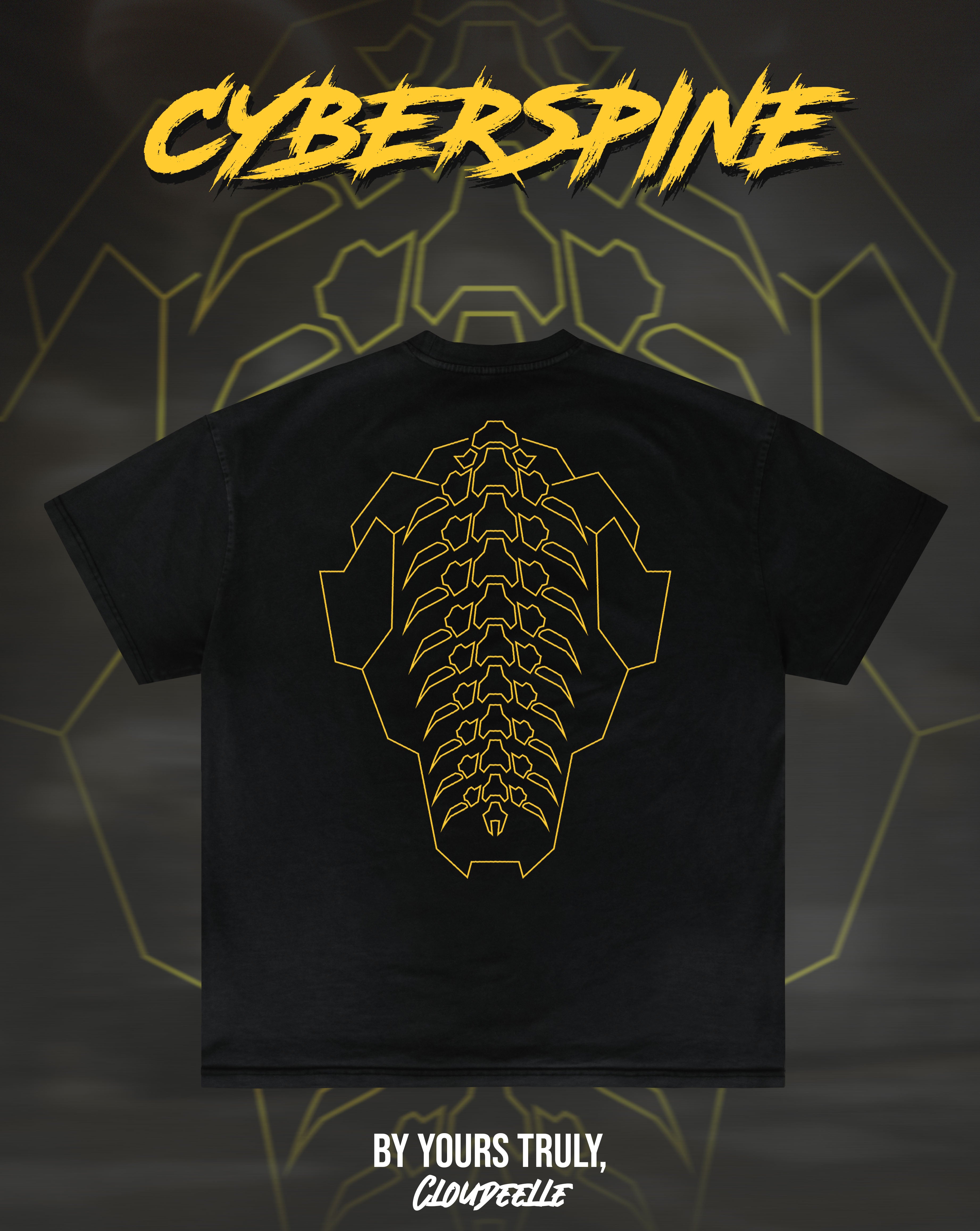 "Cyberspine" - Oversized Tee (Yellow Version)
