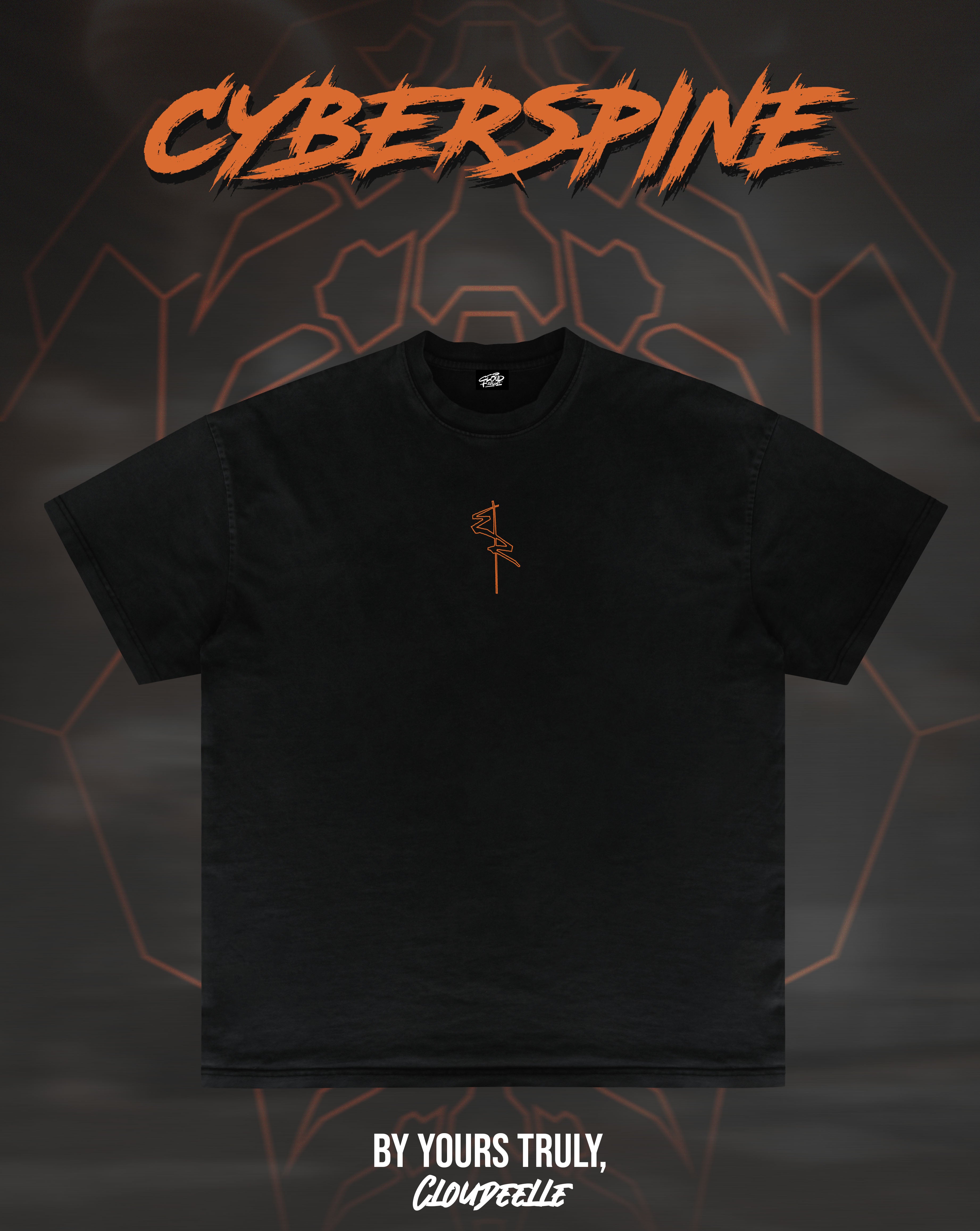 "Cyberspine" - Oversized Tee (Orange Version)