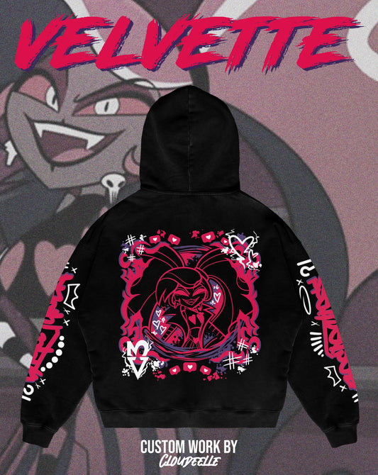 "Velvette" - Oversized ZIP-UP Hoodie