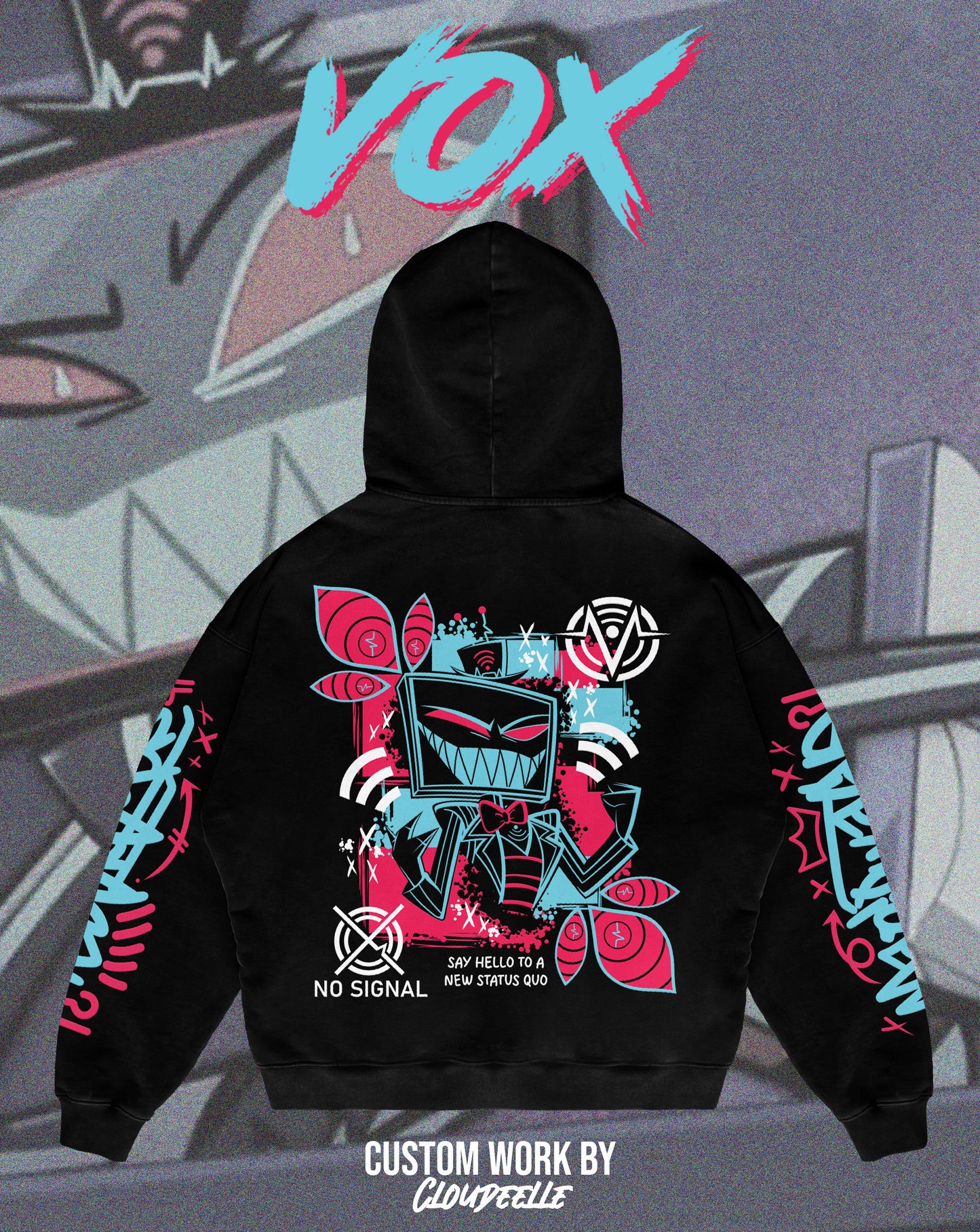 "Vox" - Oversized ZIP-UP Hoodie