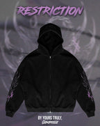 "Restriction" - Oversized ZIP-UP Hoodie