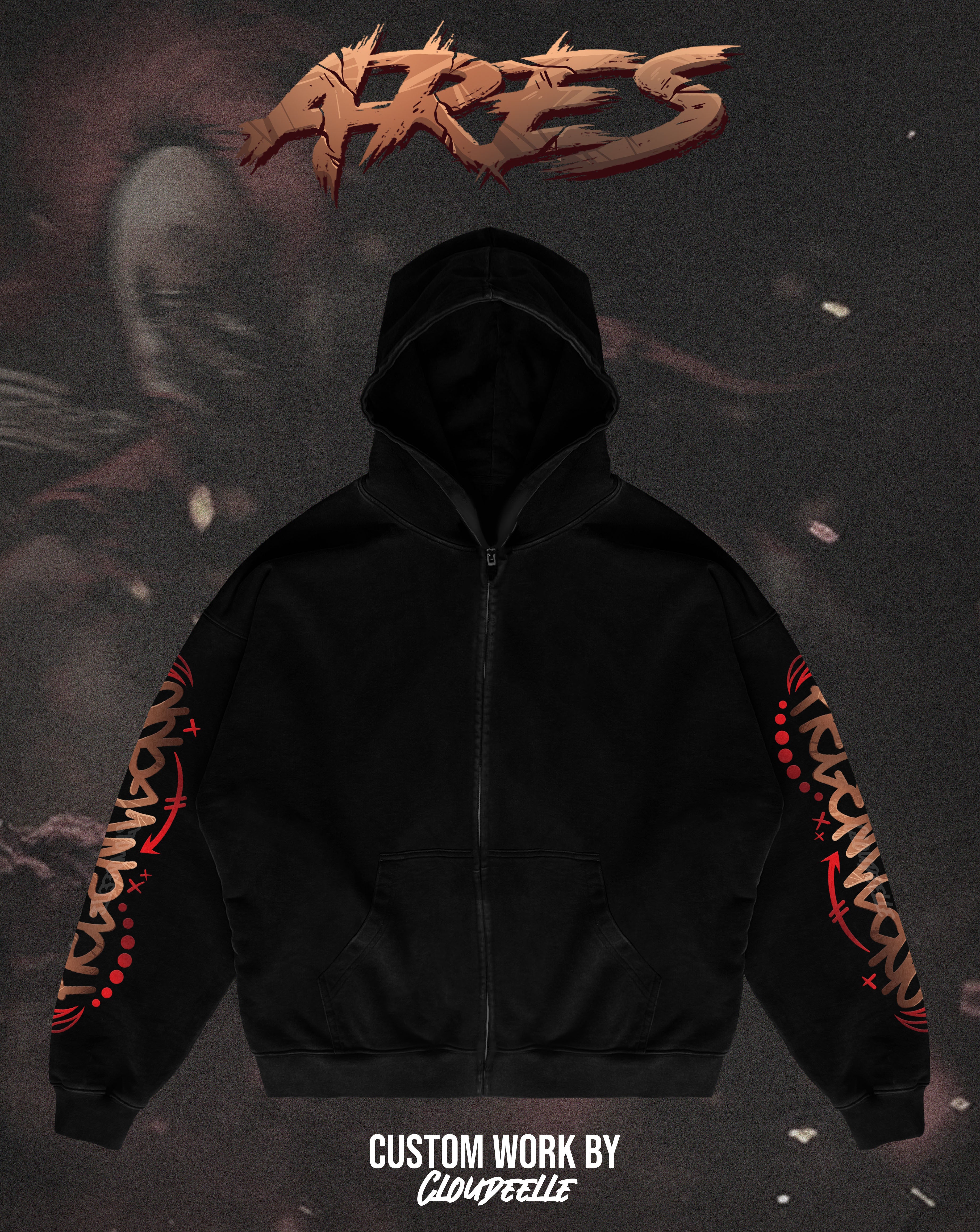 "Ares" - Oversized ZIP-UP Hoodie
