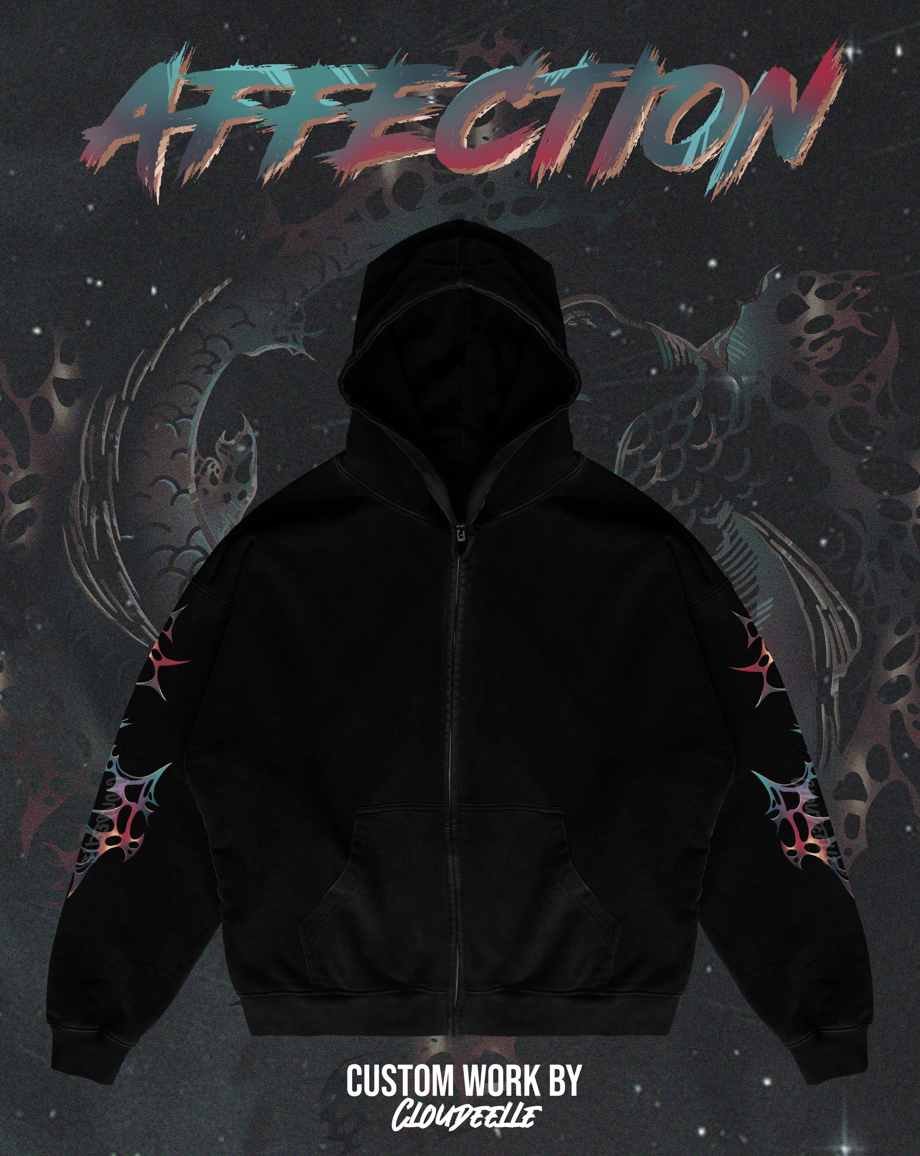"Affection" - Oversized ZIP-UP Hoodie