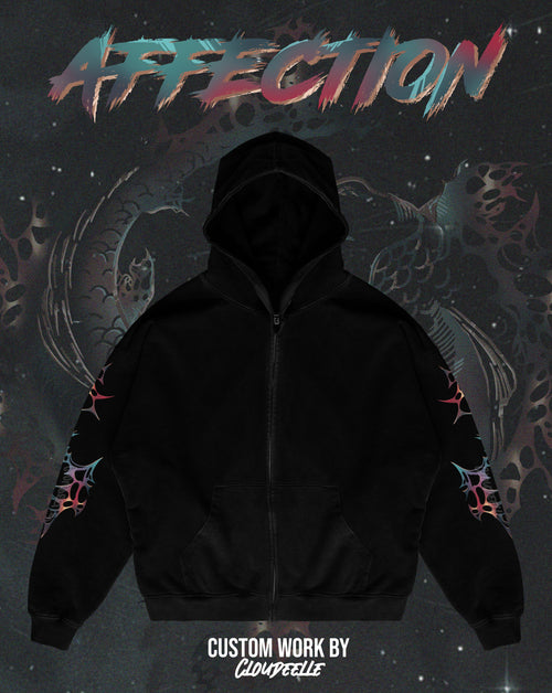 "Affection" - Oversized ZIP-UP Hoodie