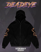 "Deadeye" - Oversized ZIP-UP Hoodie