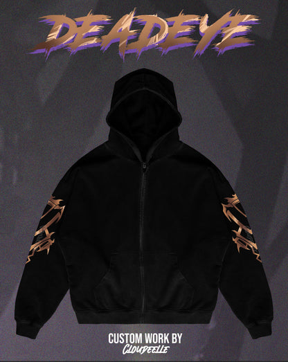 "Deadeye" - Oversized ZIP-UP Hoodie