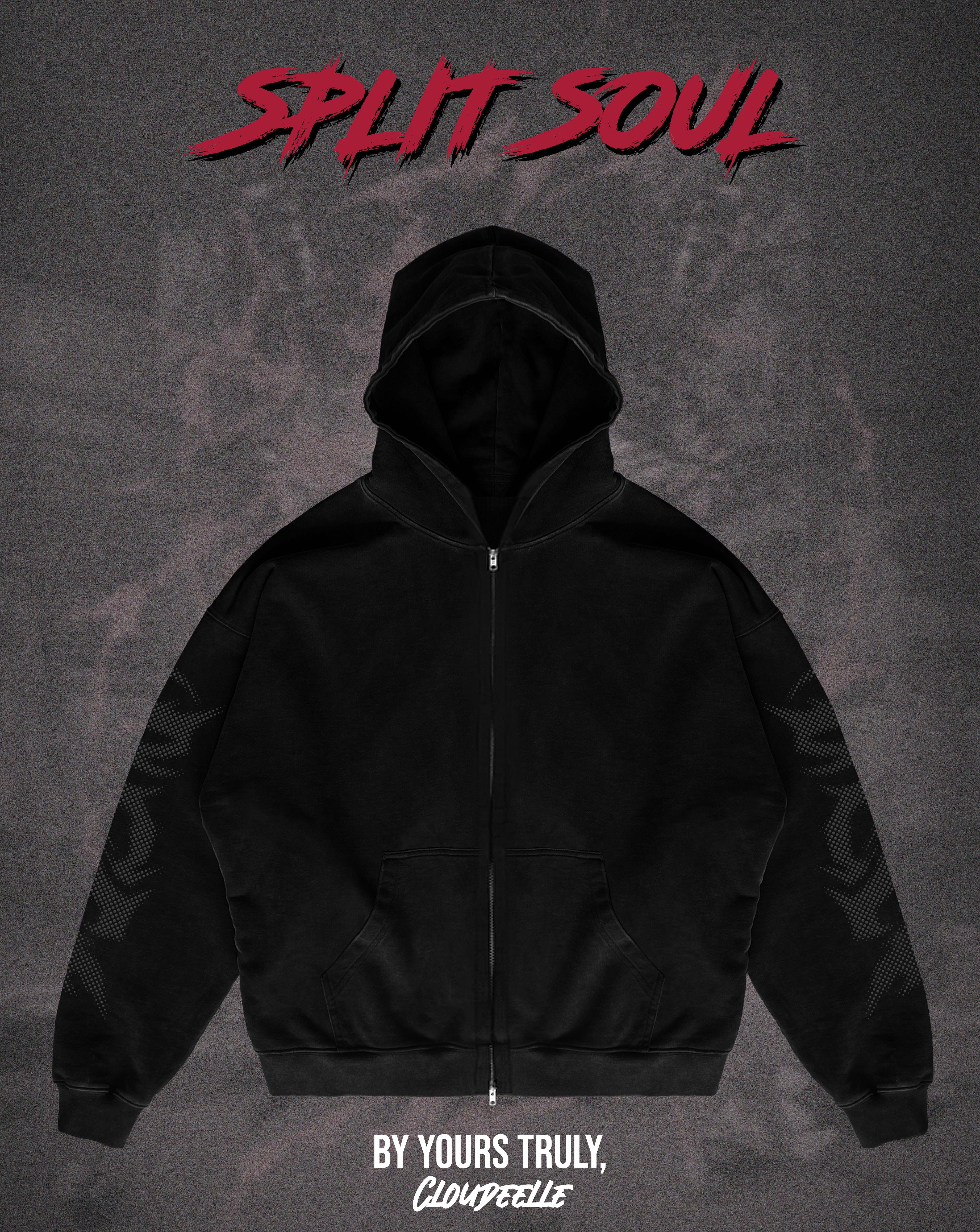 "Split Soul" - Oversized ZIP-UP Hoodie