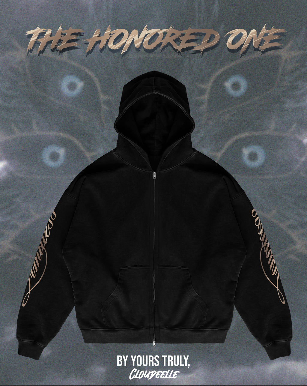 "The Honored One" - Oversized ZIP-UP Hoodie