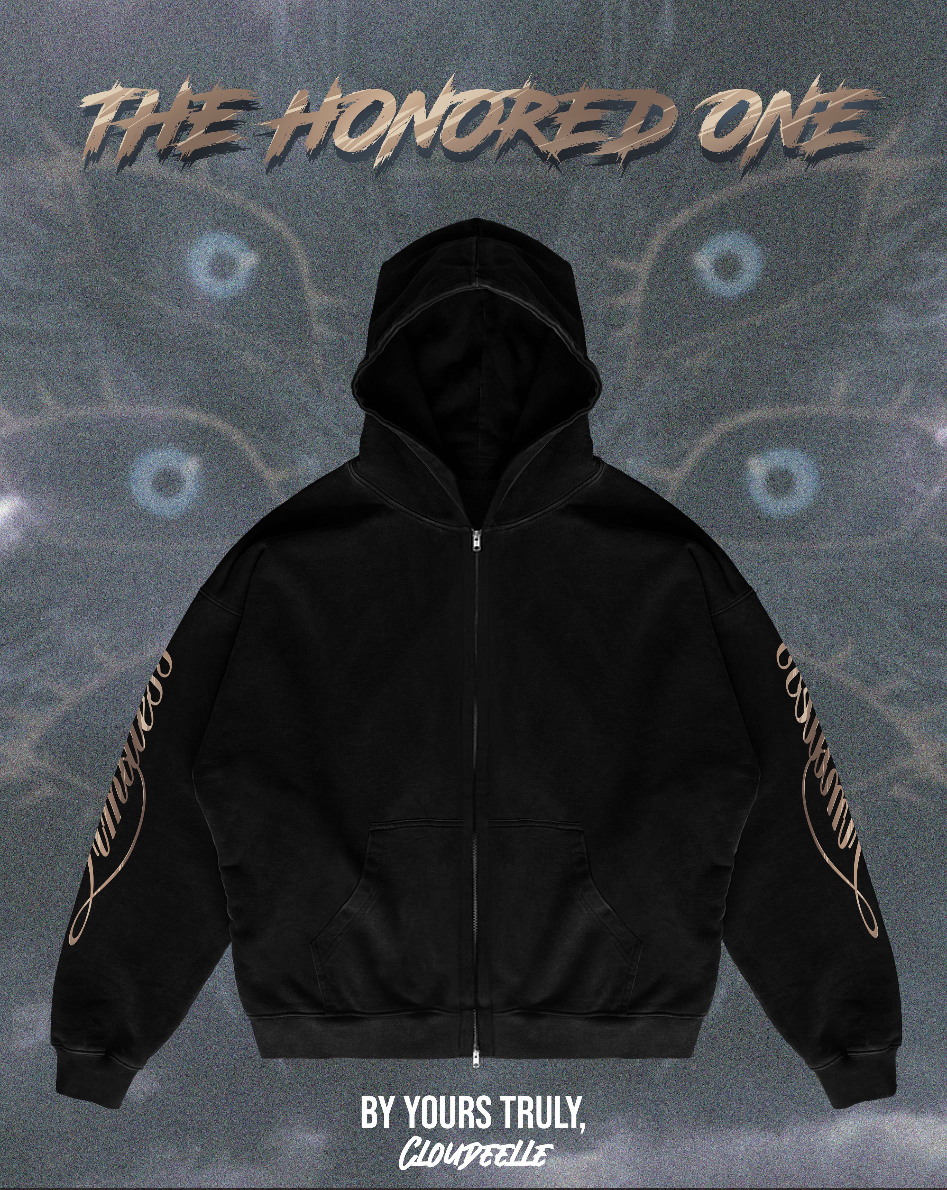 "The Honored One" - Oversized ZIP-UP Hoodie